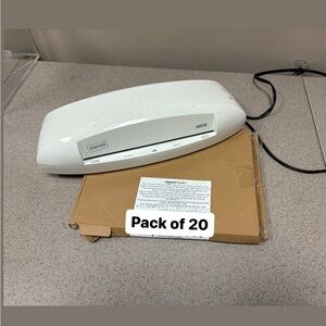 Laminator Machine & 20 Lamination Sheets
